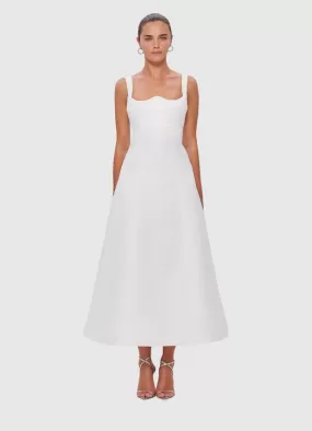 Leo Lin Odette Midi Dress - White