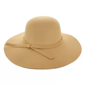 Ribbon Band Pointed Solid Panama Hat