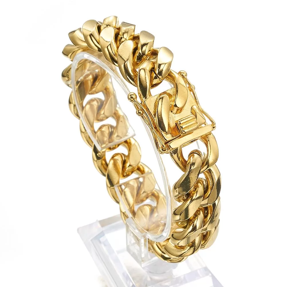 8/10/12/14/16/18mm Cuban Bracelet (Stylish Buckle)