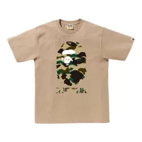 A BATHING APE 1ST CAMO BY BATHING APE TEE - BEIGE