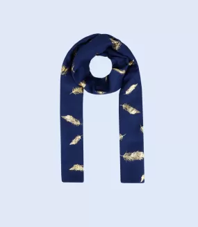 A4973-NAVY-Scarf For Women