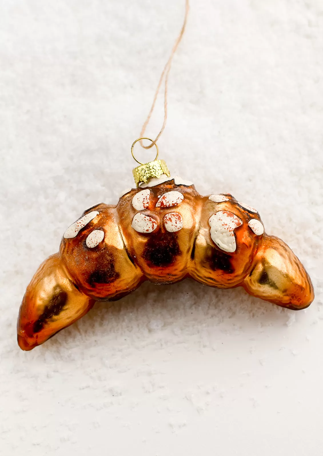 Almond Croissant Ornament