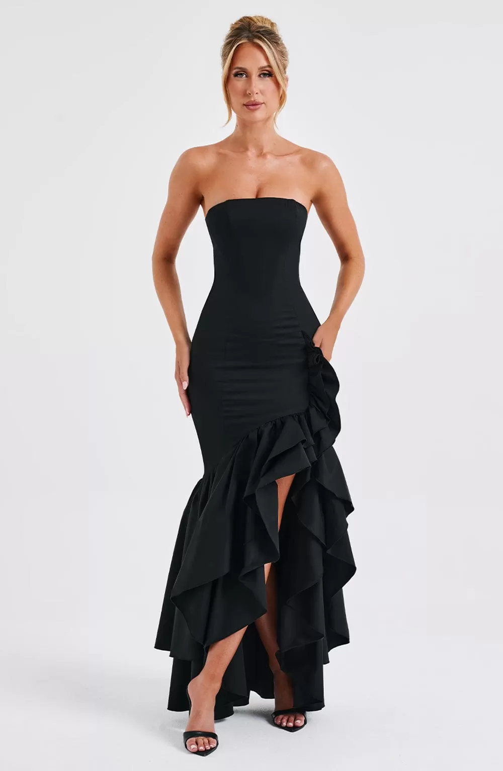 Angelina Maxi Dress - Black