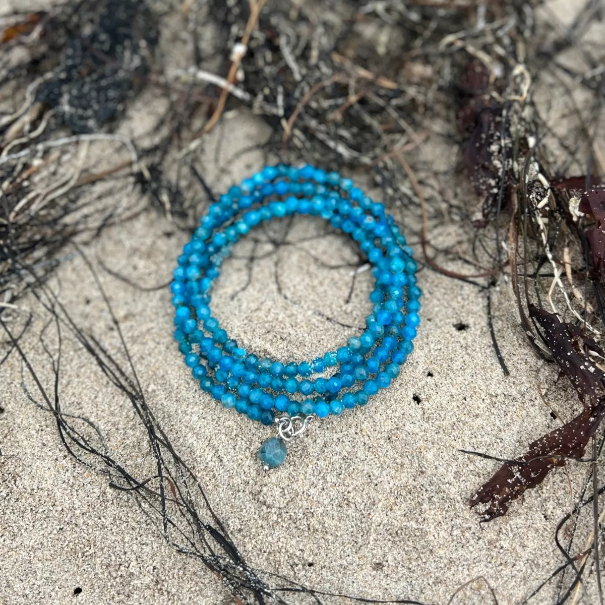 Apatite Wrap Bracelet to increase Self Confidence