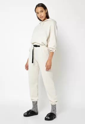 Belted Vintage Fleece Sweatpants / Cloud