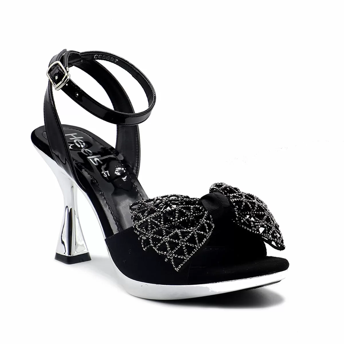 Black Bridal Sandal 066687