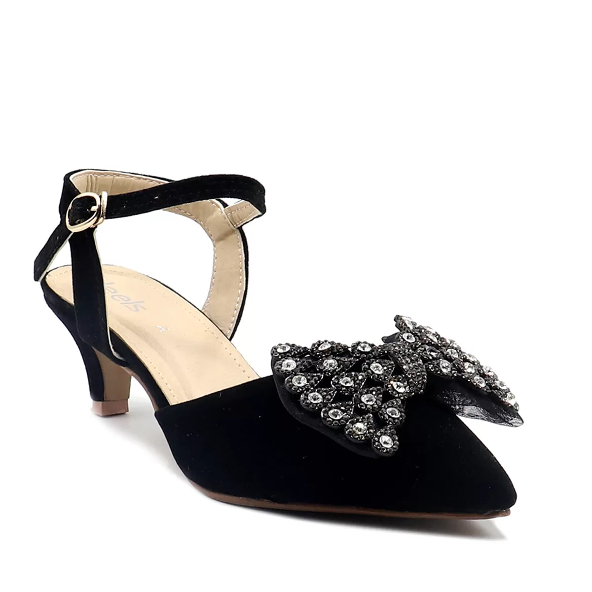 Black Fancy Sling Back 087099