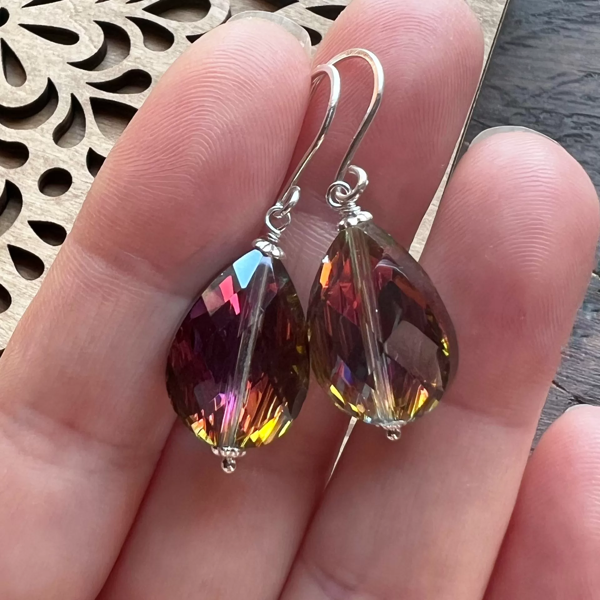 Bling earrings - Autumn Jewel