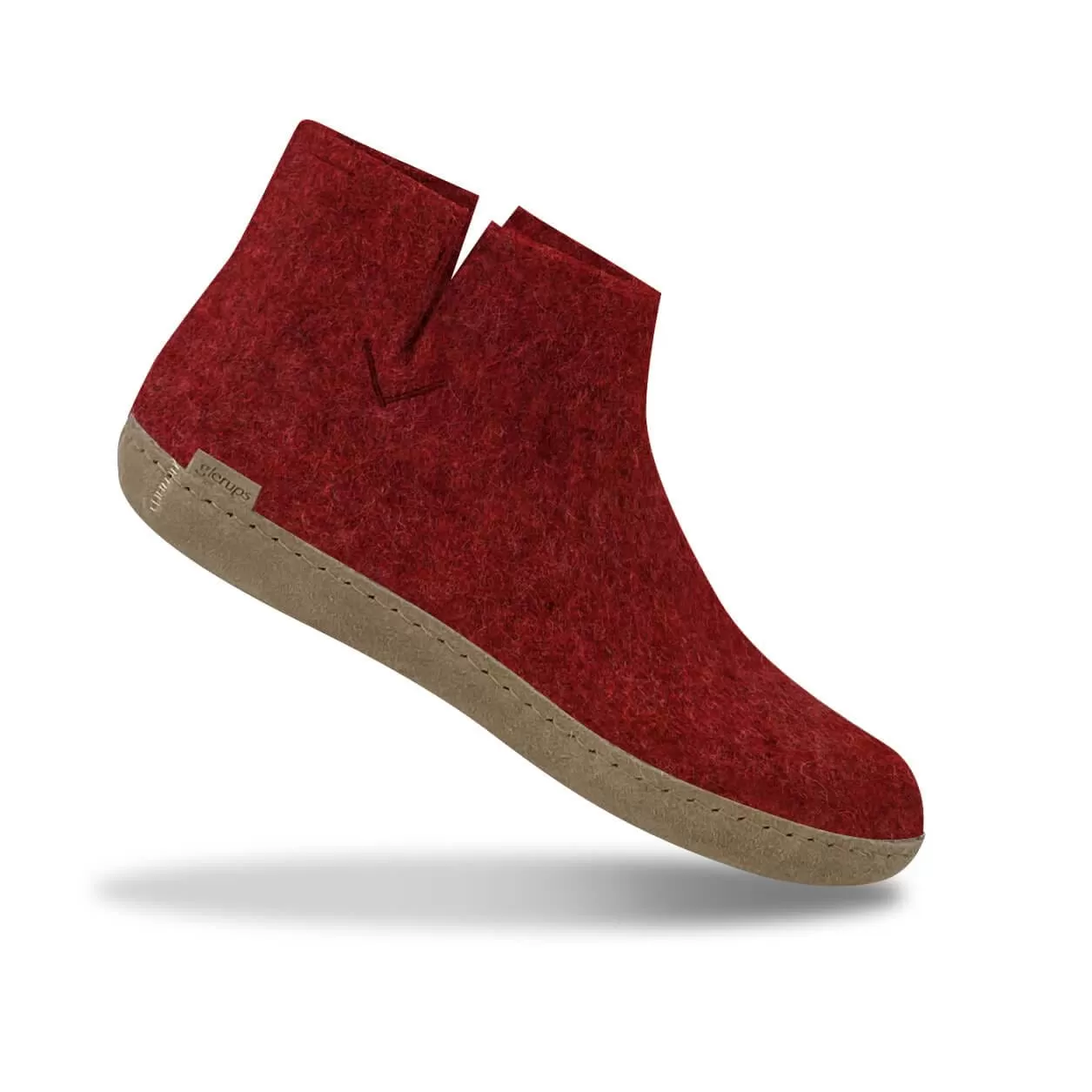 Boot with leather sole - Red