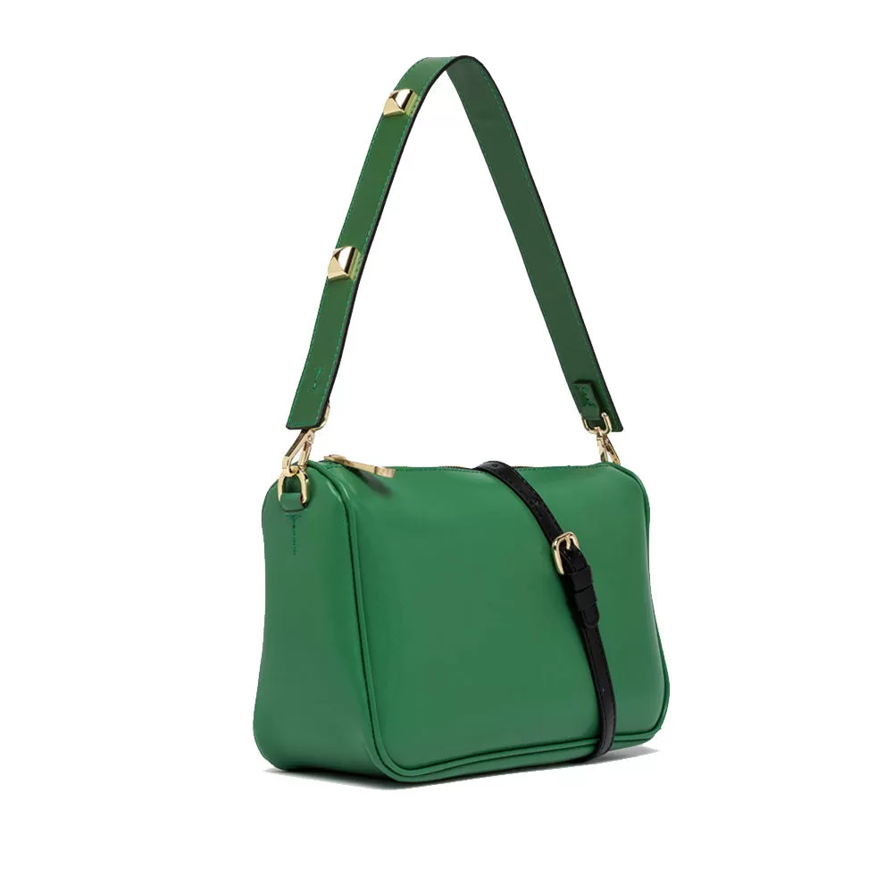 Borsa Donna a Spalla Media GUM linea Maxi Studs colore Grass - Verde