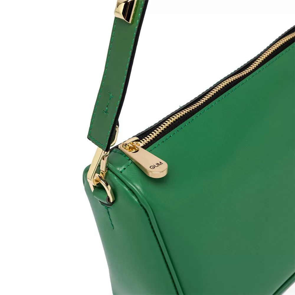 Borsa Donna a Spalla Media GUM linea Maxi Studs colore Grass - Verde