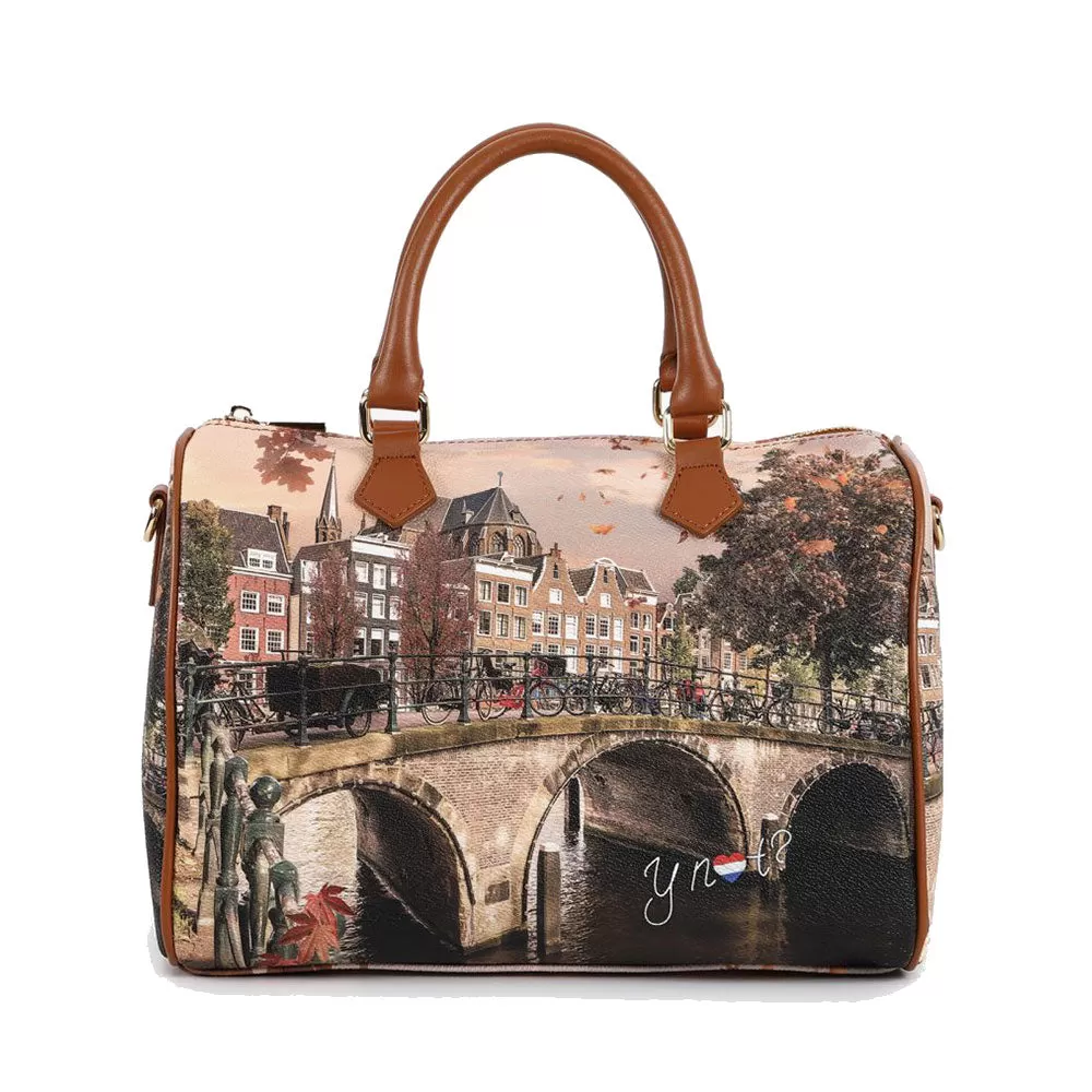 Borsa Donna Y NOT Bauletto Medio con Tracolla YES-318 Autumn River