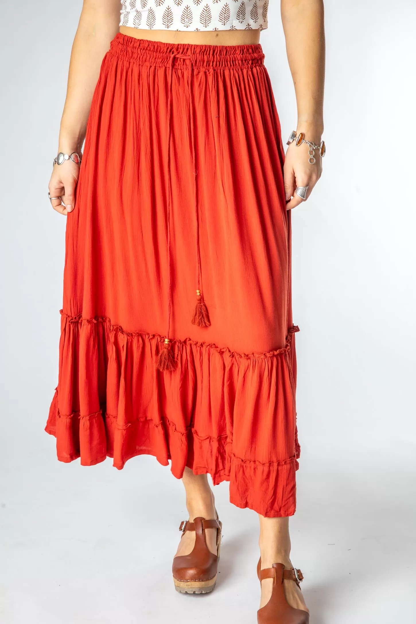 Breezy Bliss Boho Prairie Skirt