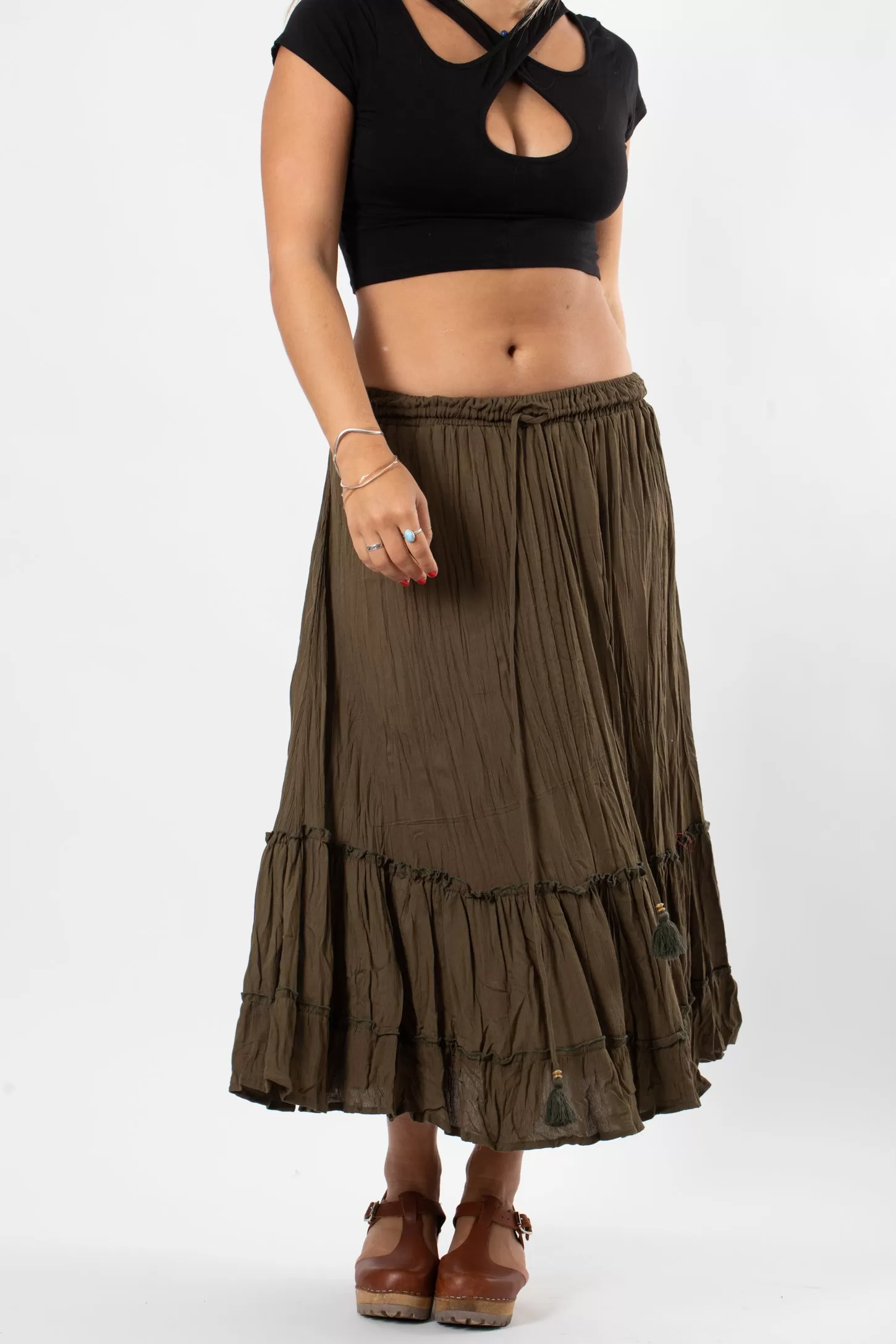 Breezy Bliss Boho Prairie Skirt