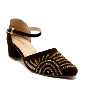 Brown Fancy Sling Back 085483