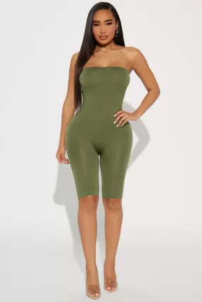 Brynne Seamless Romper - Olive