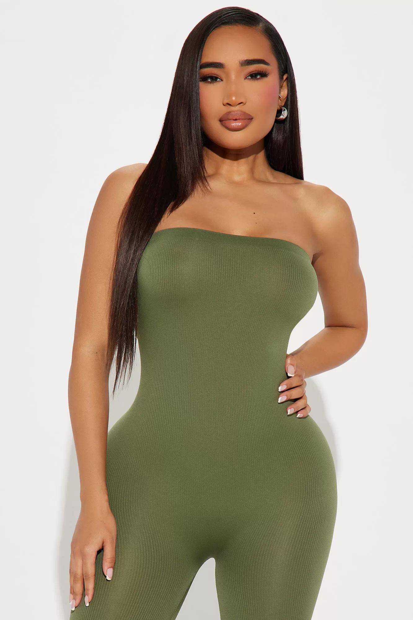 Brynne Seamless Romper - Olive