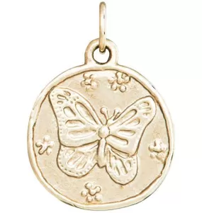 Butterfly Coin Charm