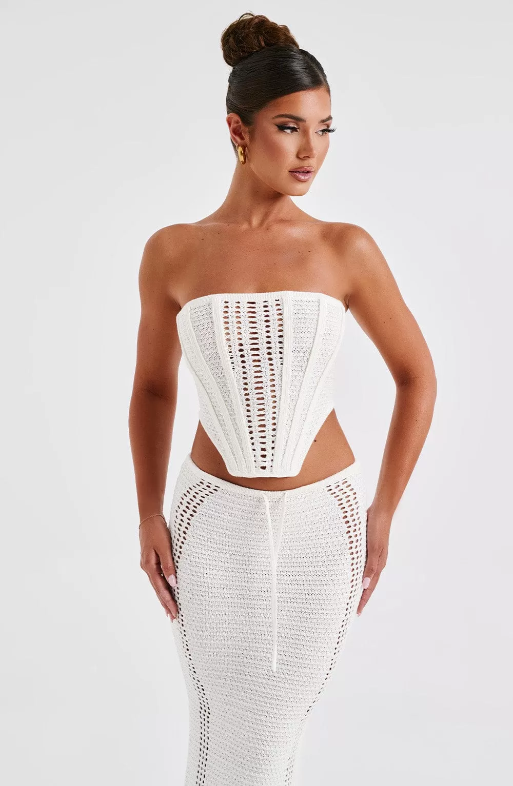 Carly Corset - White