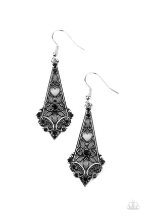 Casablanca Charisma - Black Earring