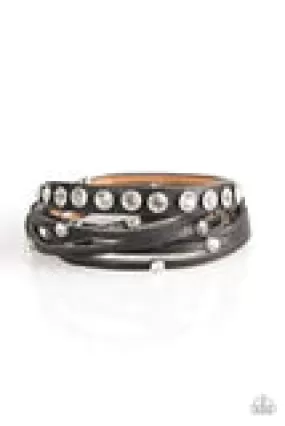 CATWALK It Off - Black Bracelet - Paparazzi Accessories