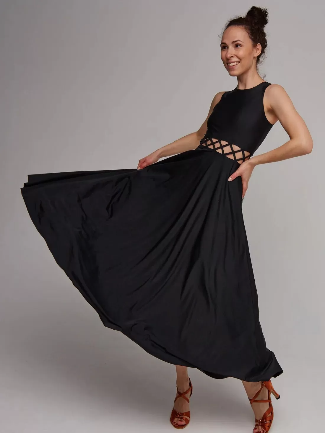 Chic Fitted Maxi Dance Dress