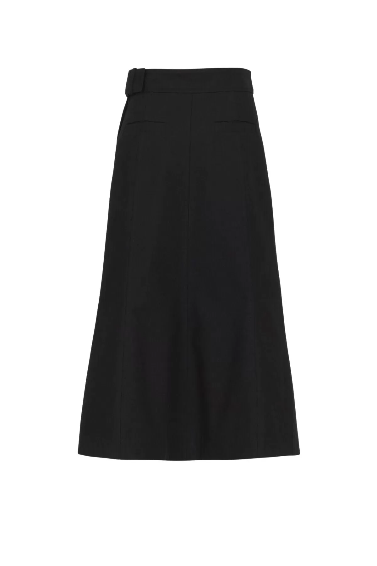 Chloé Two Tone Midi Skirt - Black/ White