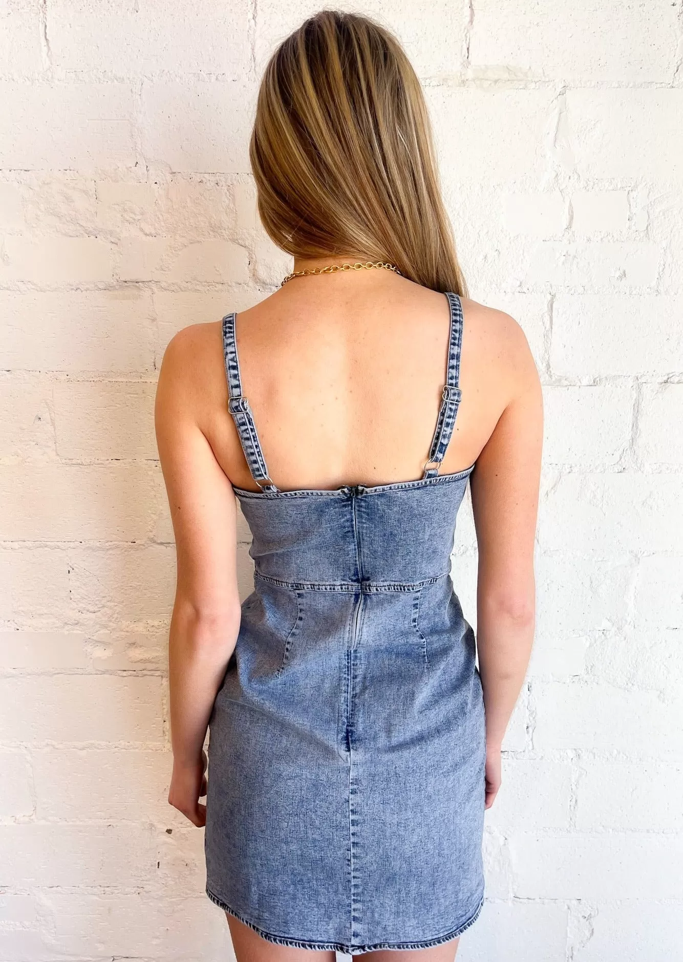 Coastal Chic Denim Mini Dress