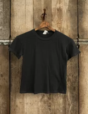 Crop Tee, Coal Pigment