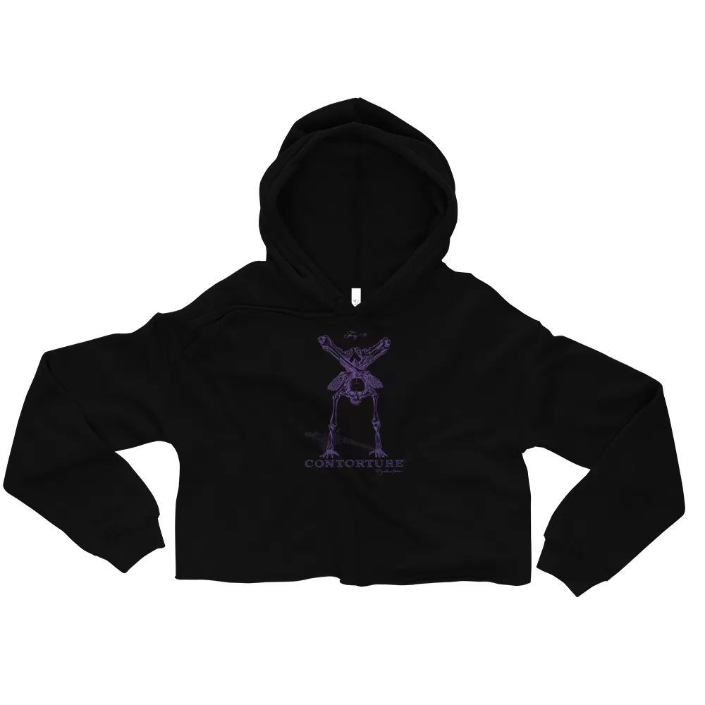 Cropped CONTORTURE Hoodie: Black Sabbath Purple