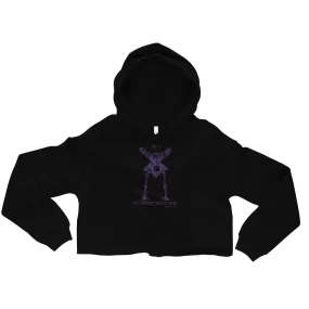 Cropped CONTORTURE Hoodie: Black Sabbath Purple