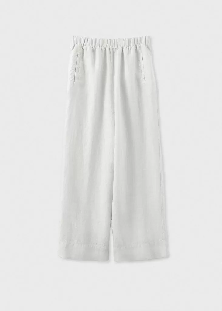 Cropped Linen Pant - More Colors