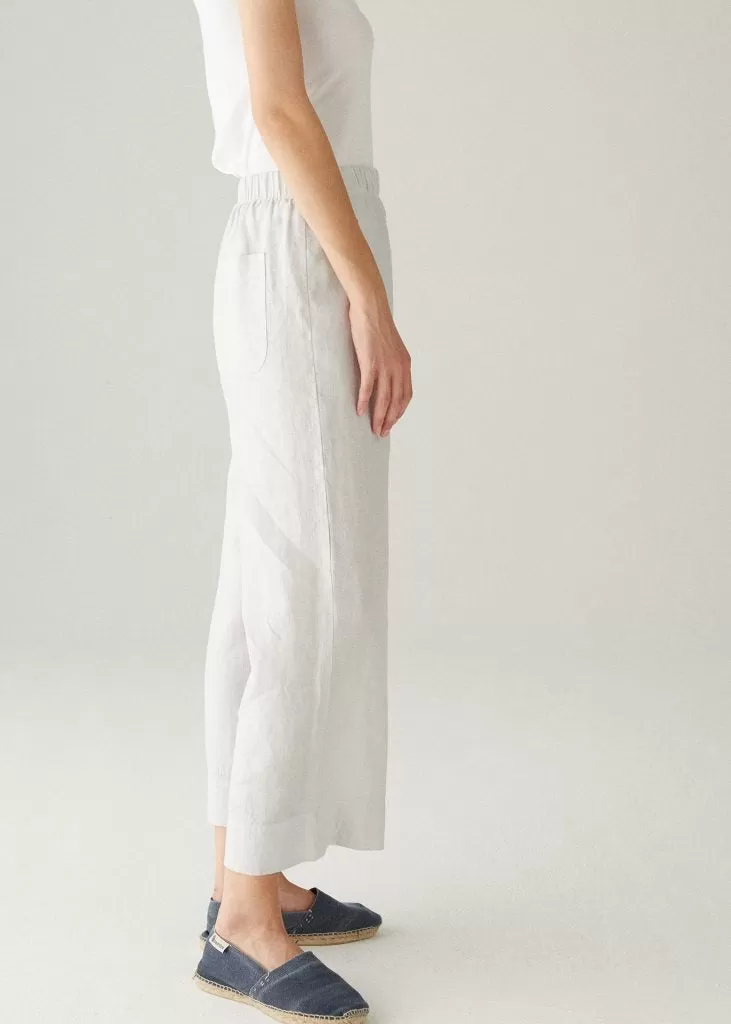 Cropped Linen Pant - More Colors