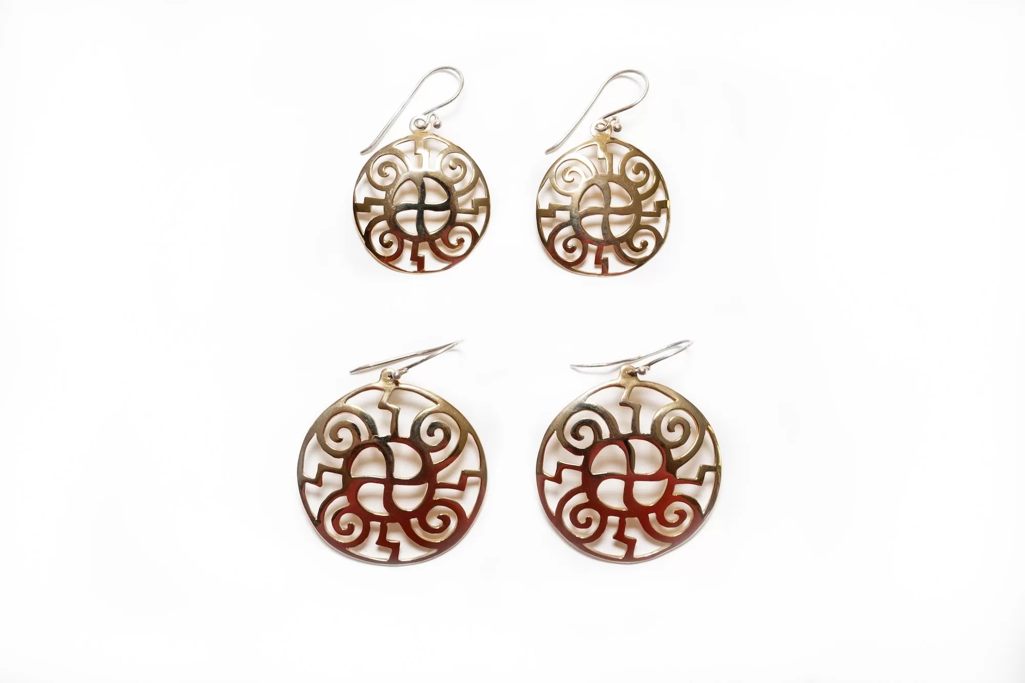 Cuatro Flores Bronze Earrings