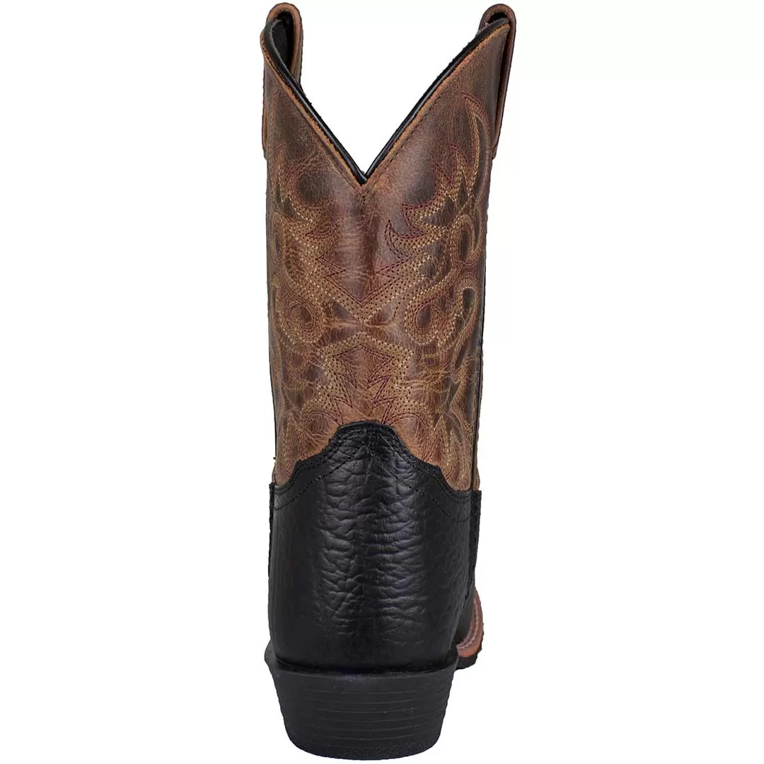 Dan Post Boys' Little River Square Toe Cowboy Boots