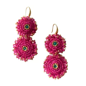 EARRING POMME FUCHSIA