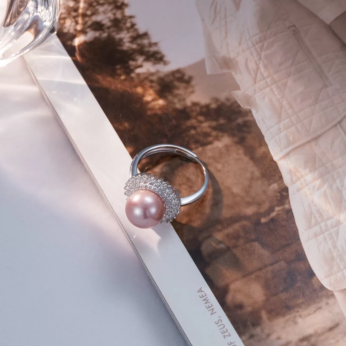 Elegant Freshwater Edison pearl  Ring WR00077