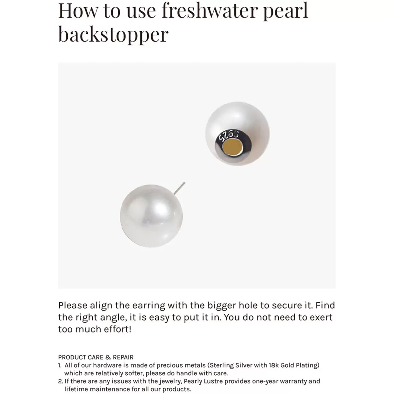 Elegant Freshwater Pearl Earrings WE00055