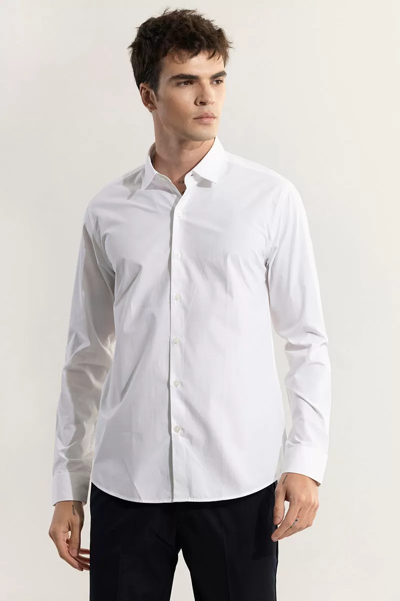 Elegant Monotone White Shirt