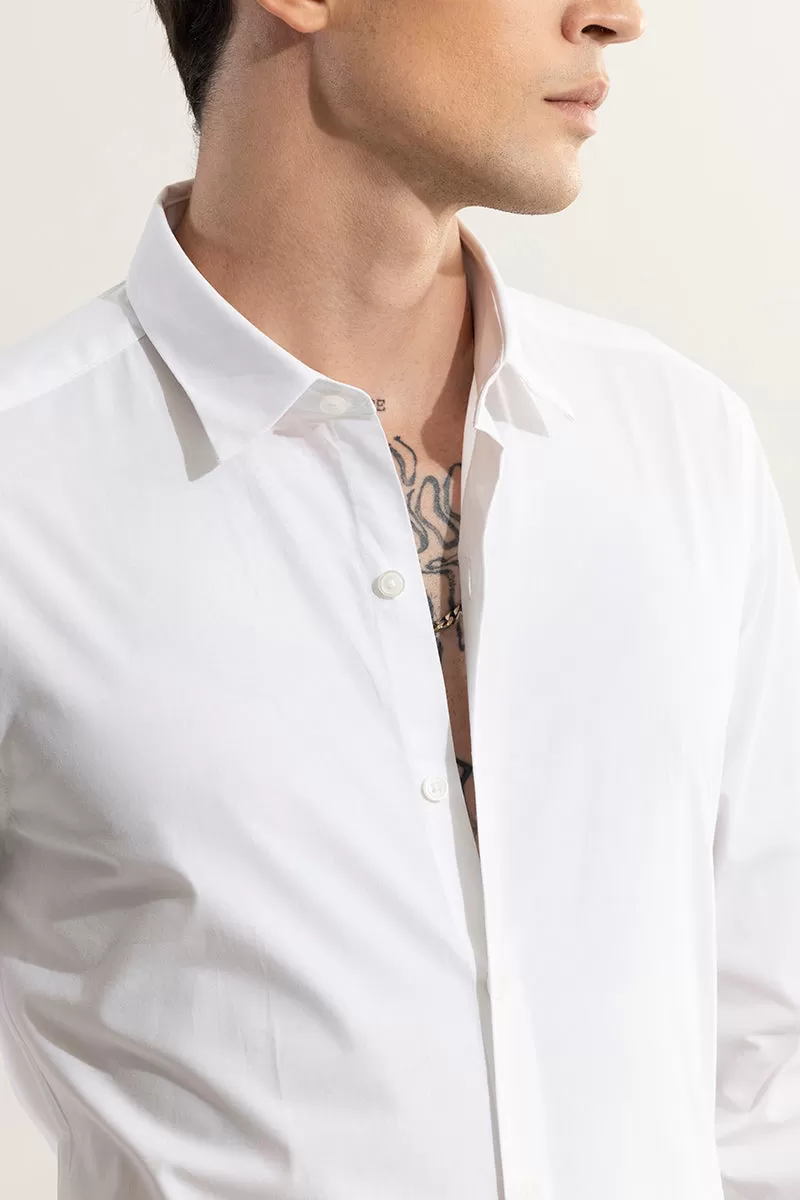 Elegant Monotone White Shirt