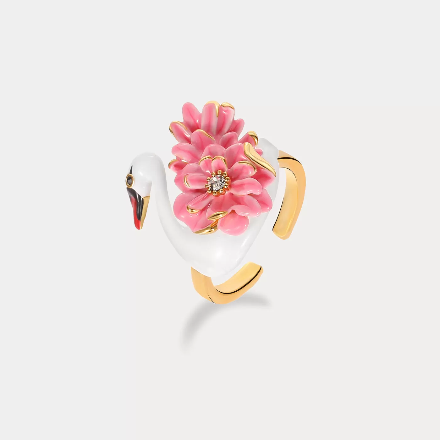 Elegant Swan Ring