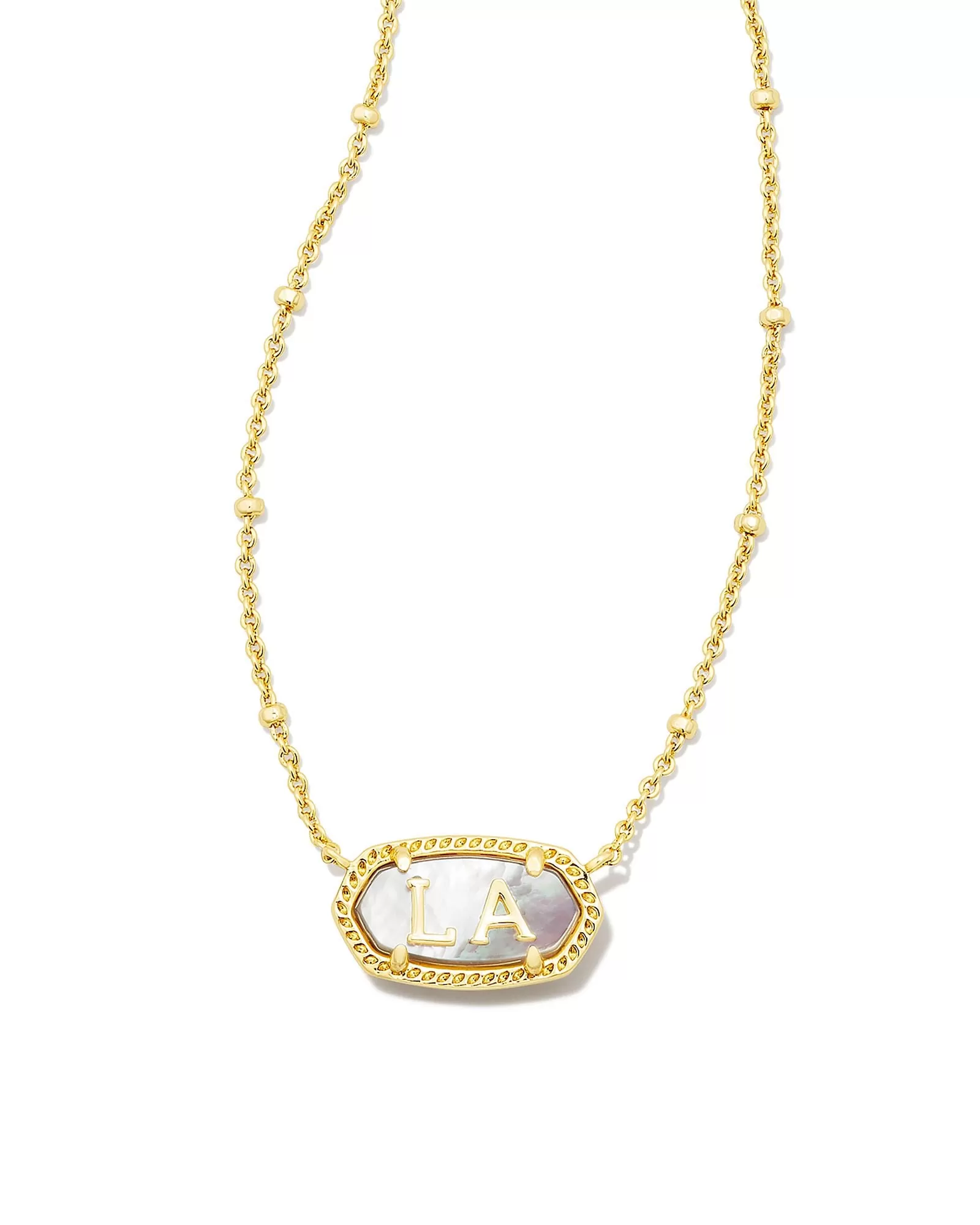 Elisa Louisiana Necklace in Gold Ivory Mother of Pearl by Kendra Scott