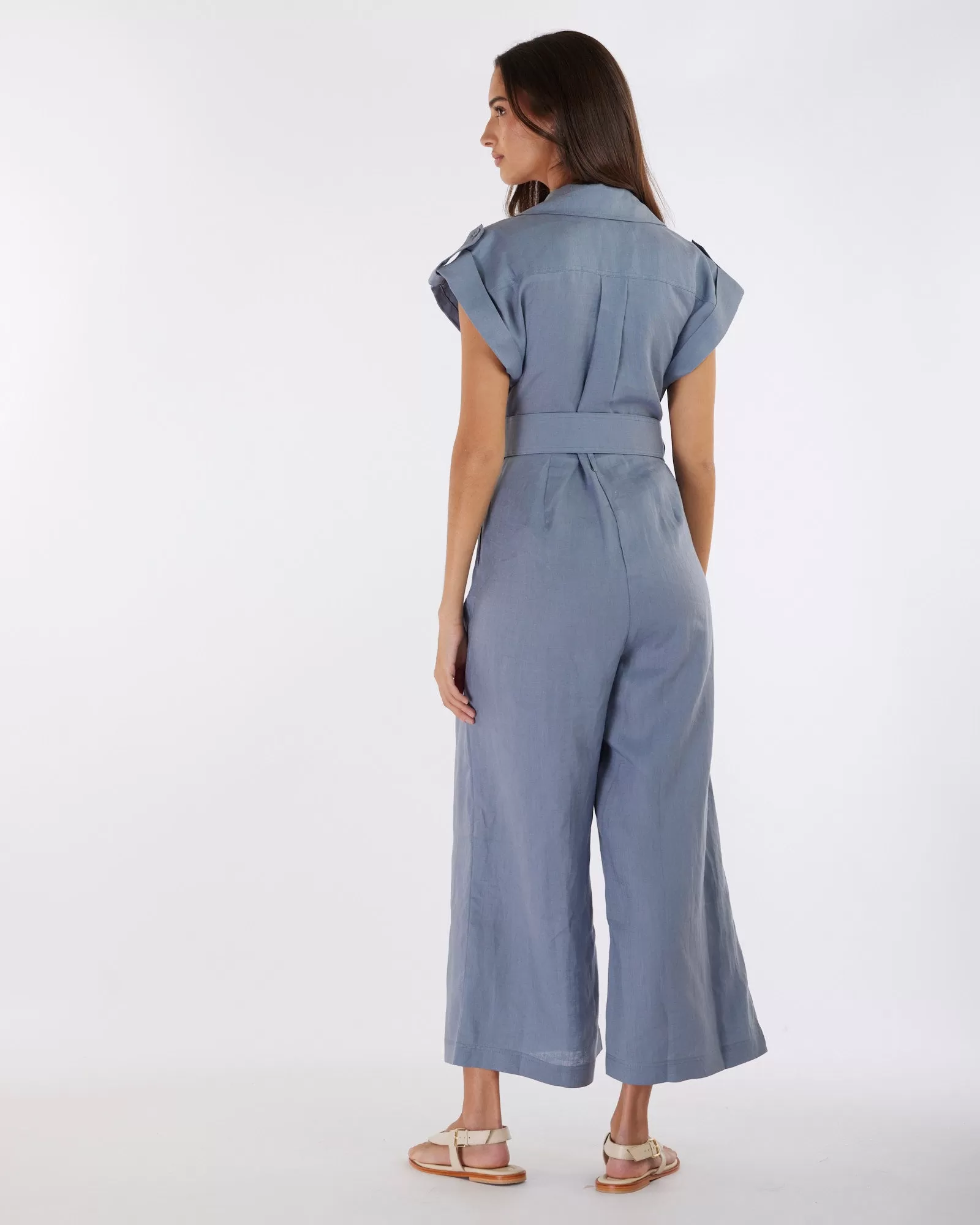 Esra Utility Jumpsuit - Lazuli