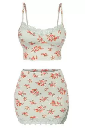 Ezma Floral 2 Piece Skirt Set