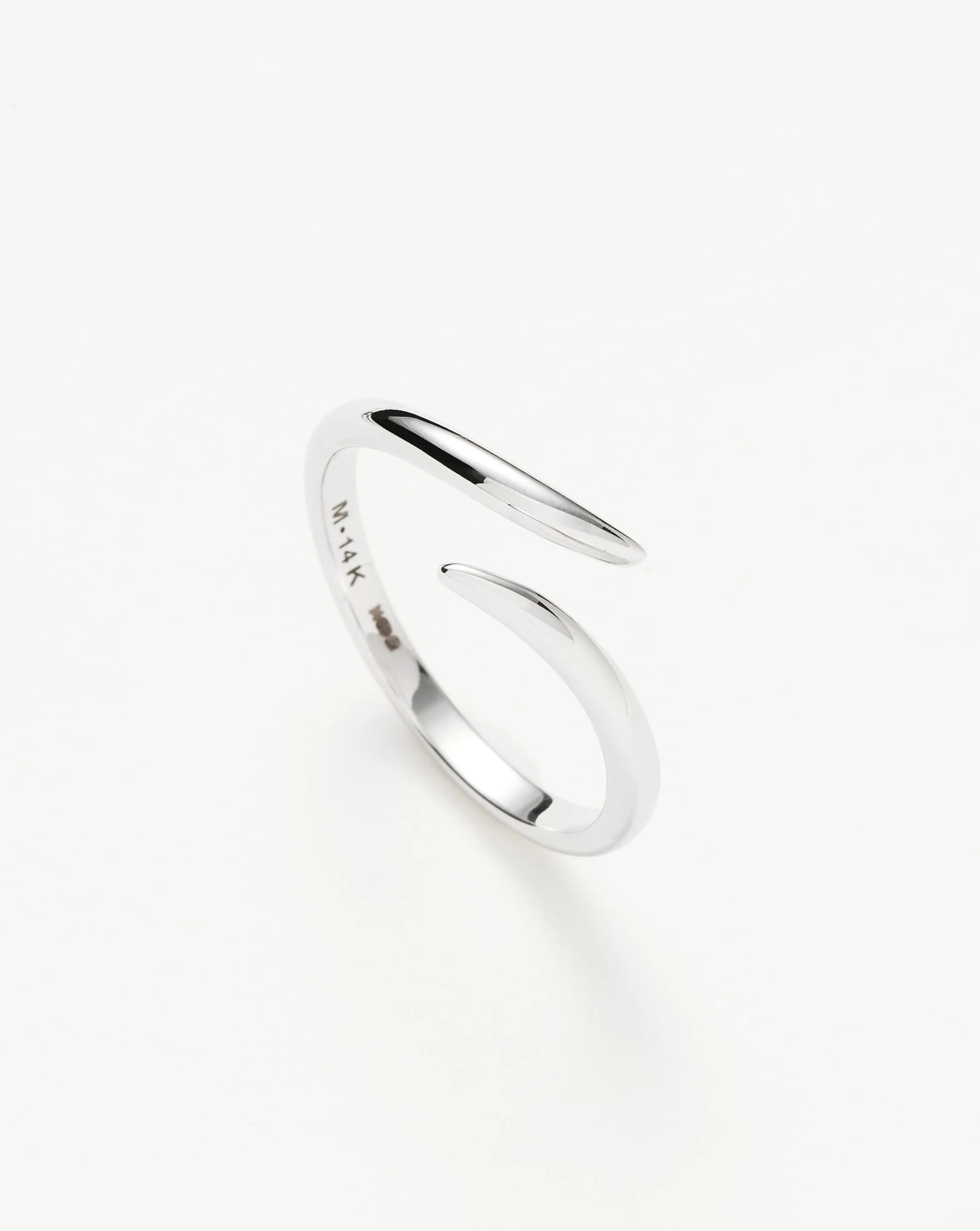 Fine Open Claw Ring | 14ct White Gold