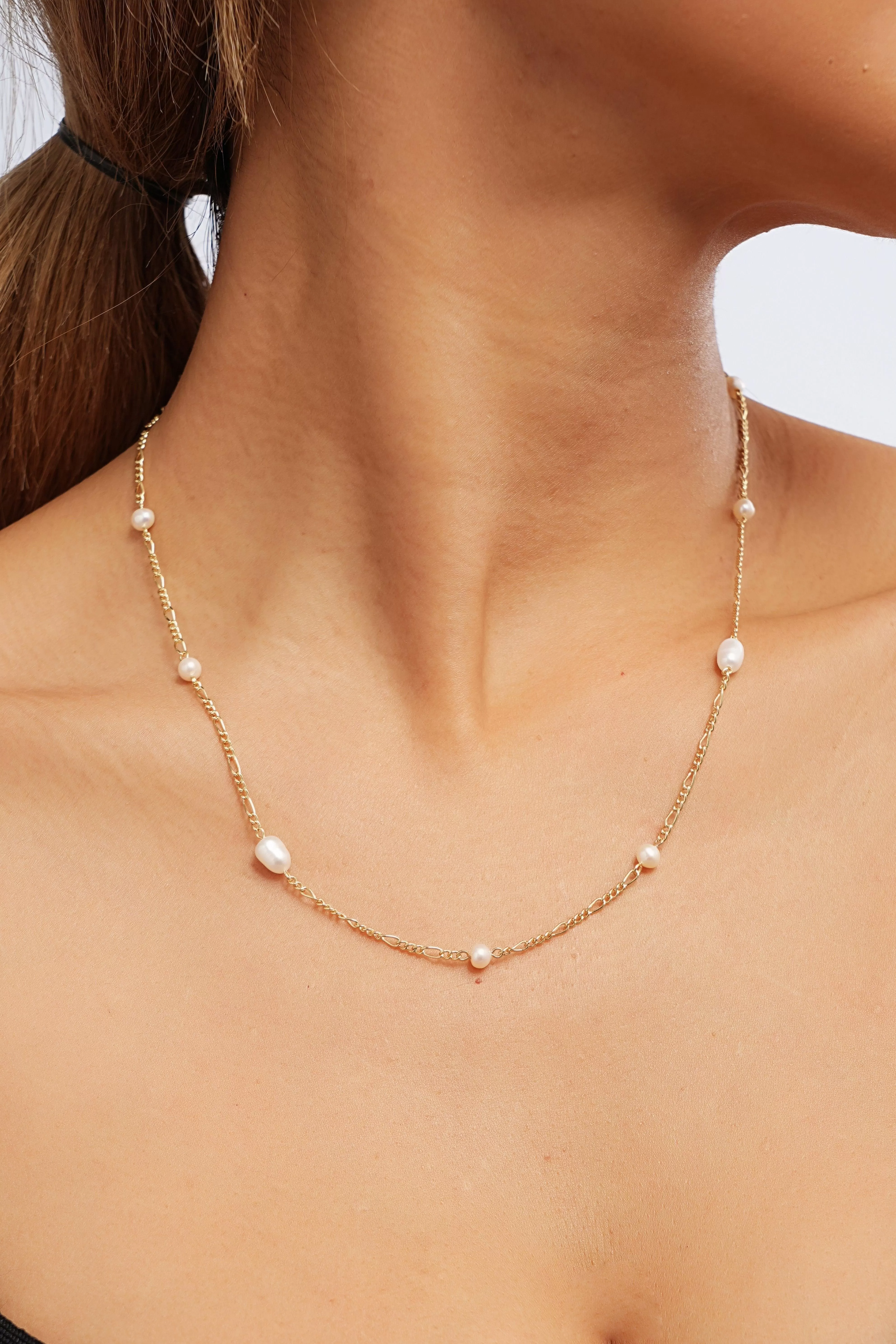 Fine Pearl Scatter Necklace