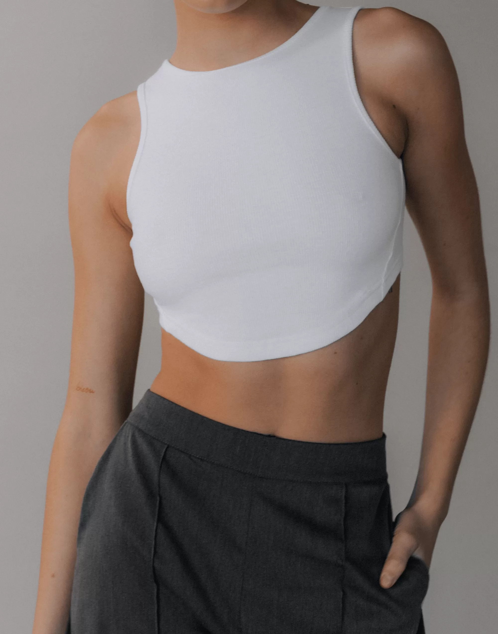 Gigi Rib Tank (White)