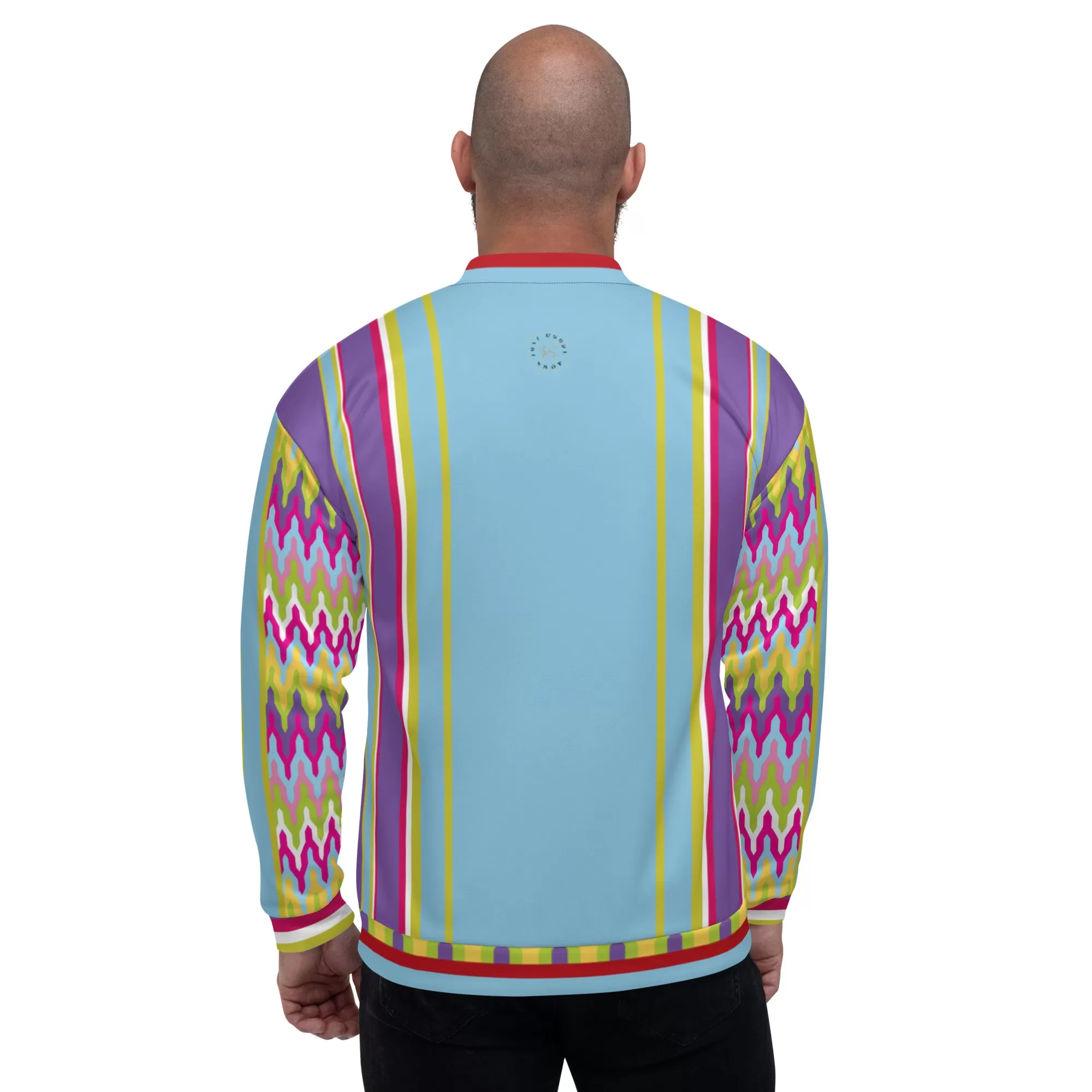 Groovy Purple Calypso Unisex Bomber Jacket