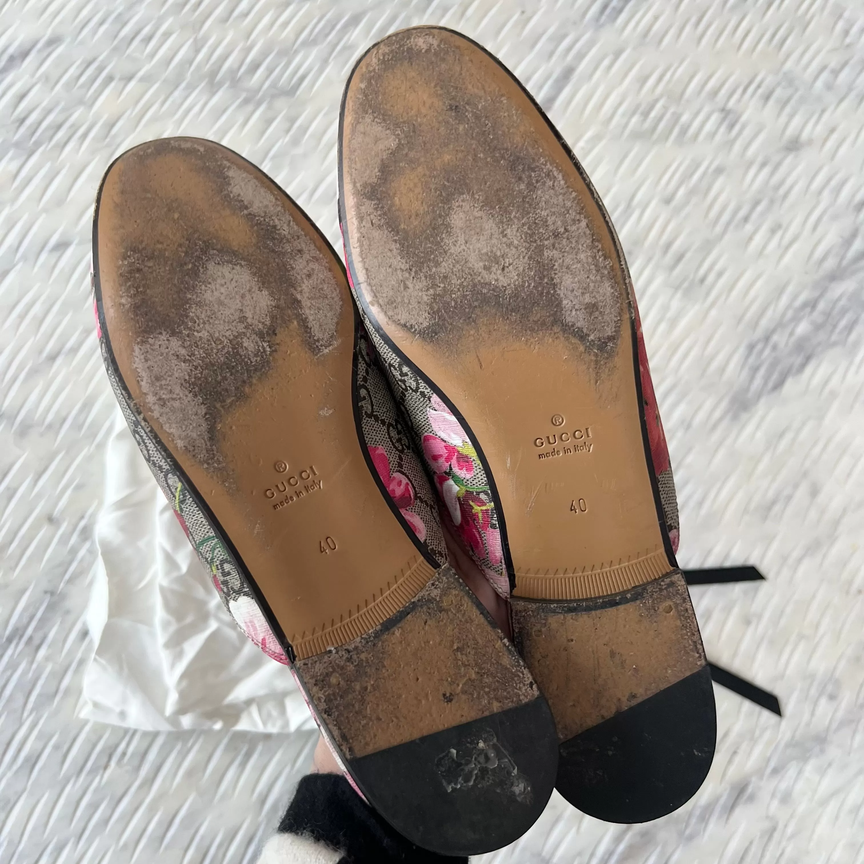 Gucci Floral Princetown Mules