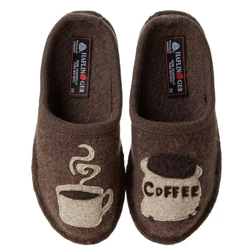 Haflinger Men's Coffee Earth Wool